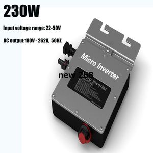 230W 220V On Grid Tie Micro Solar Inverter Waterproof 22V to 50V DC Input 180V - 262V 50HZ ACOutput Pure Sine Wave Inverter IP67