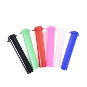 Plástico 95mm Pré-rolo Joint Doob Tubes Rolo de papel hermético à prova de odor livre de odor Acessórios para fumar Tubo de armazenamento de cigarro Tubo de acrílico Cartucho Recipiente Vial