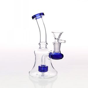 Special Offer Six Color Glass Bongs with Bowl Tyre Percolato Bent Type Smoking Pipe 100% Real Image Good Quality Receycler Oil Rigs Hookahs