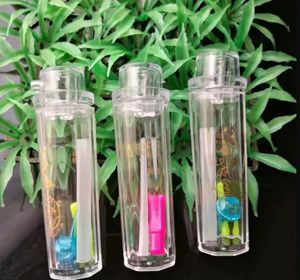 Maniglia Gancio Bottiglia d'acqua Accessori per bong in vetro ﾠ, Tubi per fumatori in vetro colorato mini multi-colori Tubi a mano Best Spoon glass Pipe