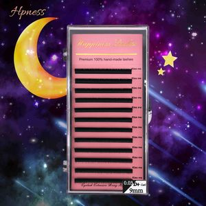 HPNESS Lashes Korea Silk Volume Premium Wimpern Natürliche Farbe Alle Größen Klassische Wimpern für das Training der Wimpernverlängerung