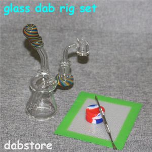 hookahs Glass Beaker Bong Dab Rig Perc Percolator 6.3" Tall Heady Water Pipes Bongs Quartz Banger Bowl Oil Rigs Bubbler Smoking Pipe Thick