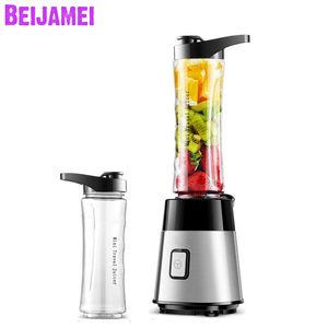 BEIJAMEI Electric Fruit Juicer Blenders Double Cup Home Juicer Cooking Machine Ice Crusher Baby Food Supplement