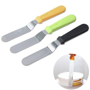 6 inç Paslanmaz Çelik Spatula Tereyağı Kek Krem Bıçak Araçları Kek Pürüzsüz Spatulas Buzlanma Fondan Pasta Ekmek Dekorasyon BH3065 TQQ