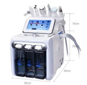 6in1 H2-O2 Hydra Dermaabrasão Aqua Peel RF Bio-Lifting Spa Hydro Microdermoabrasão Máquina Facial Oxigênio