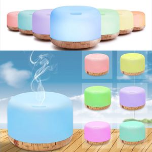 500ml Essential Oil Diffuser Humidifier Room Decor Lighting Settings LED Changing Lamps and Waterless Auto Shut-Off Home Fragrances WX9-1248