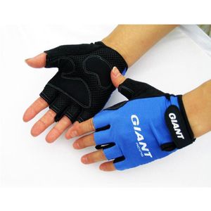 Fashion- Bike Gloves Giant Half Finger Cycling Gloves MTB Bicycle Fashion Road Motocross Outdoor Gloves Guantes Ciclismo M-XL 3Col252d