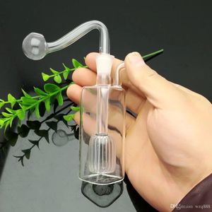 Kvadratisk glas Mini Hookah Partihandel Glas Bongs Oljebrännare Vattenrör Rigg Rökfri