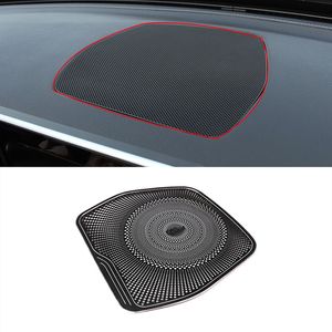 Modificado Decoração Preto Painel do carro Speaker Áudio Etiqueta guarnição Para Mercedes Benz W205 X253 C Classe GLC 2015-2018 Interior