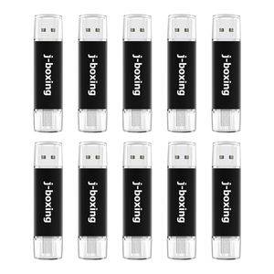 Multicolor 10PCS 8GB OTG USB 2.0 Flash Drive Thumb Drives Storage Memory Stick Pen Drive för dator Android Smartphone Tablet MacBook