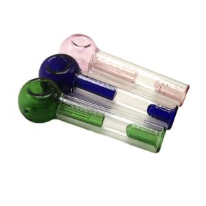 Csyc Y125 Tubos de fumantes coloridos cerca de 6,3 polegadas 105g Peso Tobacco Spoon Bowl Grande Ponto de vidro pesado