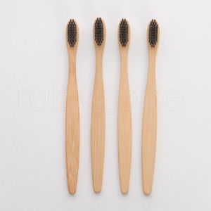 Il nuovo disegno di bambù del carbone di legna Ambientale Salute Spazzolino Per Oral Care Denti di pulizia Eco Media setola molle Legno Pennelli RRA2212