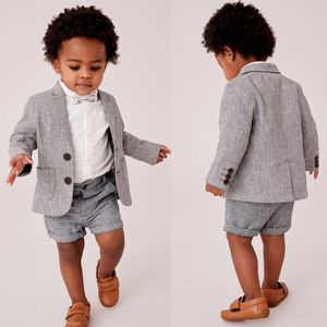 Sommer Baby, Kleinkind Jungen Designer Kleidung Hübsche Jungen Formelle Anzüge Für Hochzeit Prom Abendessen Kinder Tragen (Jacke + Hosen)