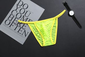 Sexy Herren-Slips, Shorts, niedrige Leibhöhe, sexy Unterwäsche, Dessous, Trunk, transparentes Netz, durchsichtige erotische Unterhose