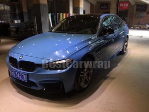 Gloss Abu Blue Vinyl Vrap для автомобильной обертывания с воздушным пузырьком без пузырьков, покрывая фольга с низким клеем, 3 м, качество 1,52x20M 5x67ft