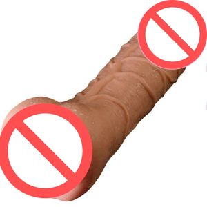 Simulation Dildo Skin Feeling Reality Penis Super Huge Dildos Double Headed Men Women Sharing Adult Masturbation Stimulating Toys