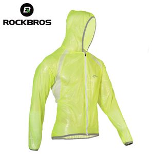 Rockbros防水ハイキングジャケットTPUレインコートサイクリングジャージーレインコートバイク自転車ジャージ釣り男性女性キャンプジャケット