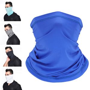 Summer Cooling Cycling Mask Neck Gaiter Face Scarf Masks Dustproof UV Protection Breathable For Hiking Running 6colors