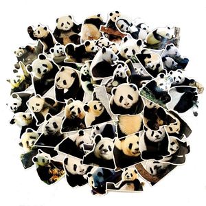 5 Sets 250pcs Panda Cute Sticker Trolley Case Gitarre Elektroauto wasserdichte PVC -Aufkleber