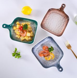 Последние 6 видов керамических противней для выпечки европейская и американская посуда творческая выпечка бытовые противни для барбекю, бесплатная доставка