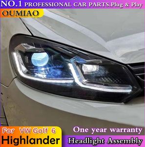 Wholesale vw xenon headlights for sale - Group buy car accessories Headlights For VW Golf MK6 Headlight Year Headlamp For Golf6 R20 Demon Eye Style Bi Xenon Lens HID