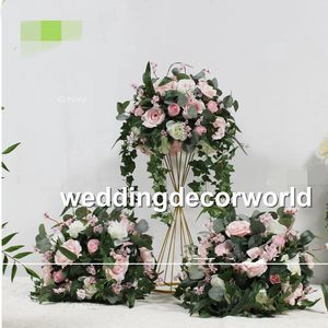 suporte mental apenas sem flores, incluindo) Lindo DIY Table Setting decorações de mesa Floral para casamentos decor536