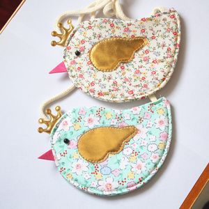 Nya Baby Birds Design Väskor 5 Färger 10st/Lot Children's Change Purse Bird Bag Coin Purse Girls