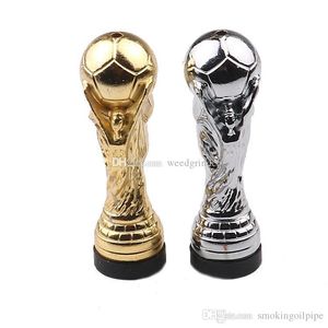 portátil Mini pequeno ouro Copa do Mundo de prata Forma Snuff metal garrafa de rapé tabagismo Bala Snorter Caso cor mix criativo