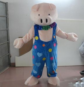 2019 Discount fábrica de venda bonito porquinho porco mascote traje com roupa de palhaço para adultos ao desgaste para venda
