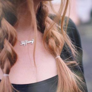 Collane con nome personalizzato Girocolli in acciaio inossidabile massiccio per ciondolo moda donna Regalo unico speciale personalizzato per i suoi gioielli