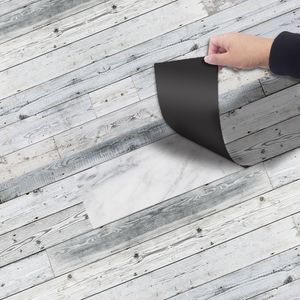 Hushållens PVC-väggklistermärken Självhäftande golv Tear Off Pasta Golv Klistermärken Vattentät slitstarkt fuktheminredning