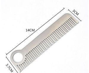 새로운 EDC 포켓 도구 스테인리스 스틸 헤어 빗 에스코바 드 카벨로 수상 매트 미니멀리스트 조각 빗 무료 배송 핫셀