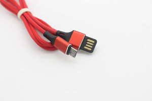 Wholesale via usb cable resale online - Fast Charging A Micro USB Cables M Aluminum Shell Fabric Data Cable Cord via DHL