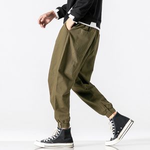 Осень зима повседневная гарем брюки мужчины Harajuku хип-хоп брюки мужчина Свободные талии комбинезон простые спортивные брюки Dresowe GH4