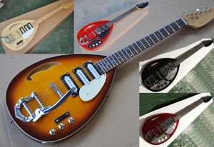 Factory Custom Drop Shape Elektrisk gitarr med 3 pickup, Rosewood Fretboard, Tremolosystem, Chrome Hardware, erbjuder anpassade tjänster