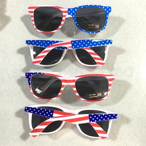 Großhandels-Kinder amerikanische Flagge Sonnenbrille Mode Frau Reise Strand Sonnenschutz Männer Outdoor Radfahren Fahren Brillen TTA1149