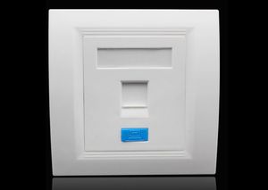Wholesale telephone networks for sale - Group buy 86 Types Wall Socket Single Dual Ports Network LAN Telephone Panel Faceplate Plug Electric Outlet Plug for Computer Telephone