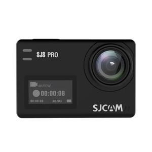 SJCAM SJ8 PRO 4K 60fps Ação Camera Dual Screen carro desportivo DVR câmera DV EIS WiFi Ambarella H22 Box Chipset Small - Preto