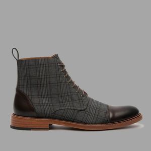 Designer-asic Herren Winter Warme Stiefeletten Mode Mann Runde Zehen Stiefeletten Mode Britischen Stil D20