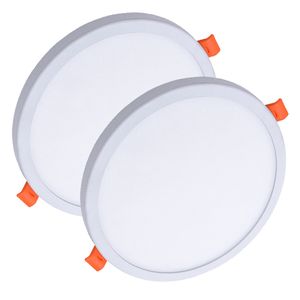 ZDM 2PCS 6-12W مجانية تعديل حجم متوسط ​​50-160MM LED لوحة ضوء AC85-265V