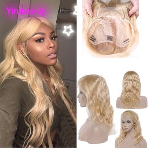 Indian Virgin Hair Lace Front Wig 10-32inch 613# Color Body Wave Wigs Blonde Human Hair Wholesale