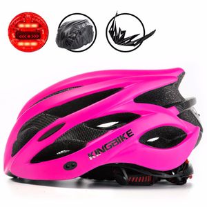 BATFOX Woman MTB Cycling Helmet Pink Mountain Road Bike Helmets Integrally-Molded Bicycle Helmet Light Capacete Ciclismo Helmets