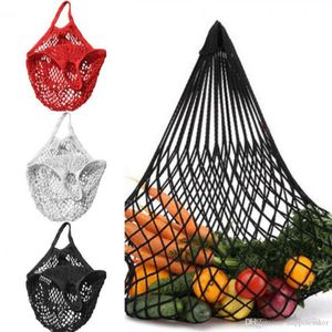 2019 New Mesh Shopping Bag Reusable String Fruit Storage Handbag Totes Women Shopping Mesh Net Woven Bag Shop Grocery Tote Bag