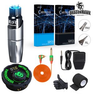 Mast Tour Tattoo Kit Rotary Pen Machine Alimentatore LCD per trucco permanente