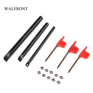 Freeshipping 16pcs / set svarvande verktygsborrande barkarbid ansikte fräsning cutter set cnc maskin svarv tråkig barhållare kit