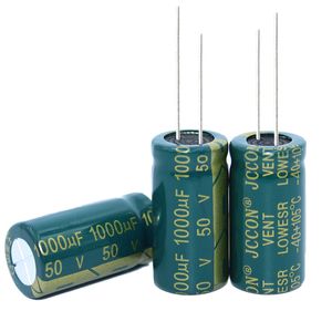 50V1000UF JCCON Alumínio Capacitor Electrolítico Volume 13x25 Comutação