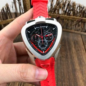 Classic Series Luxury Rubber Strap Bands Klockor Armband Mäns VK Quartz Chronograph Mens Watch Klockor Man Watch Wristwat