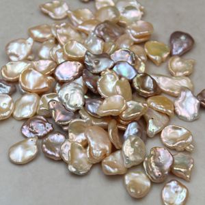 Free Shipping 13*18mm Wholesale Multicolor Keshi Biwa Baroque Reborn Keshi Pearl Chips Natural Pearl Beads Loose Pearl Beads for Bracelet