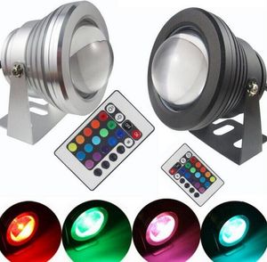 Led undervattensljus Färgglada vattentäta Ledundervattenslampor Hotel Fontän Pool Lamp Party Decoration 1000lm RGB 10W 12V CLS361-WLL