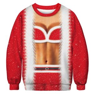 Inverno Natale Novità Maglione retrò Uomo 2019 Felpe unisex Uomo Donna Casual Divertente Coppia Maglione